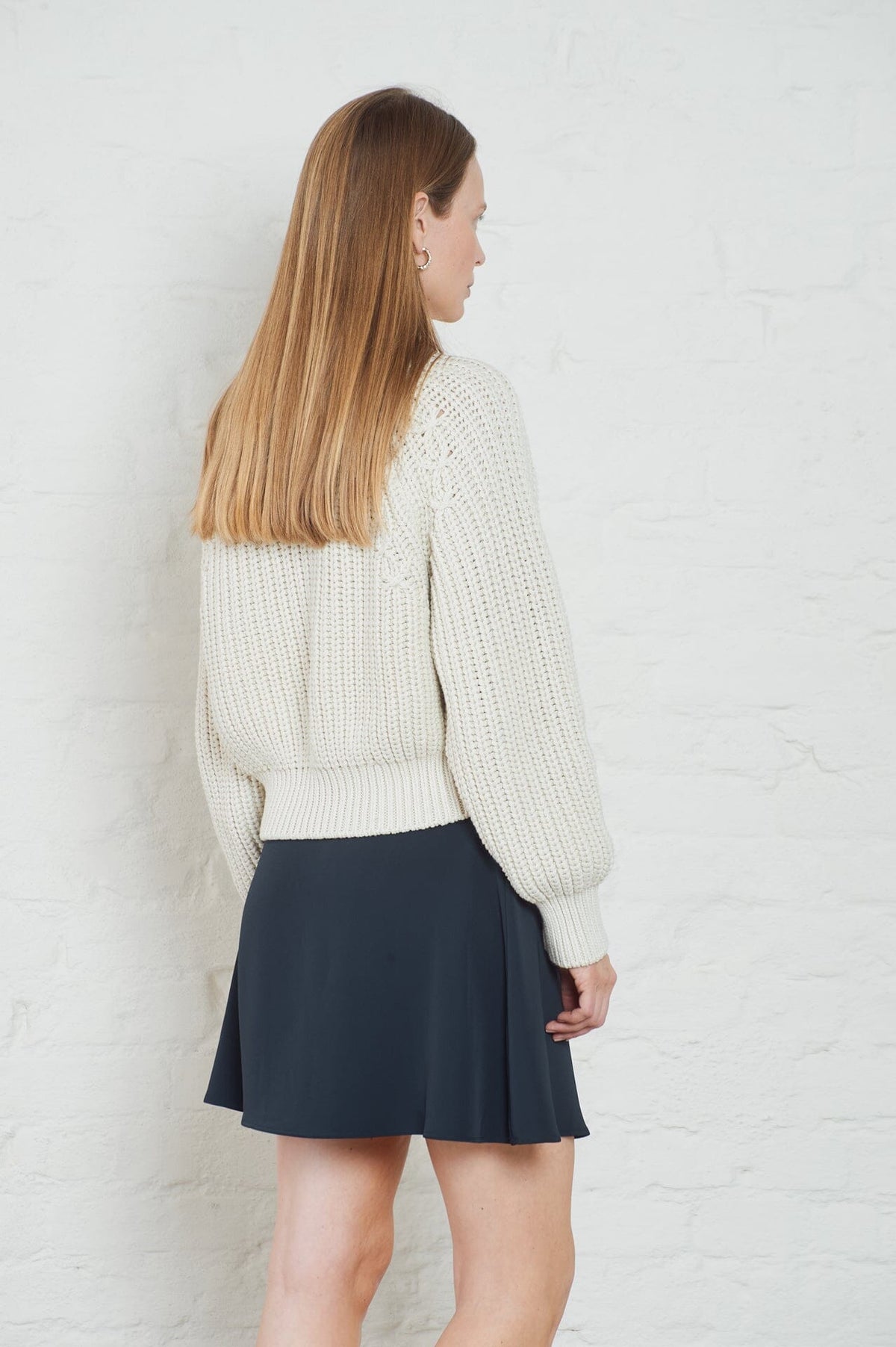 Eloise Crepe Skirt Dk Navy