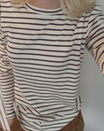 Last inn bilde i gallerivisning, Ditte striped LS rib Tee