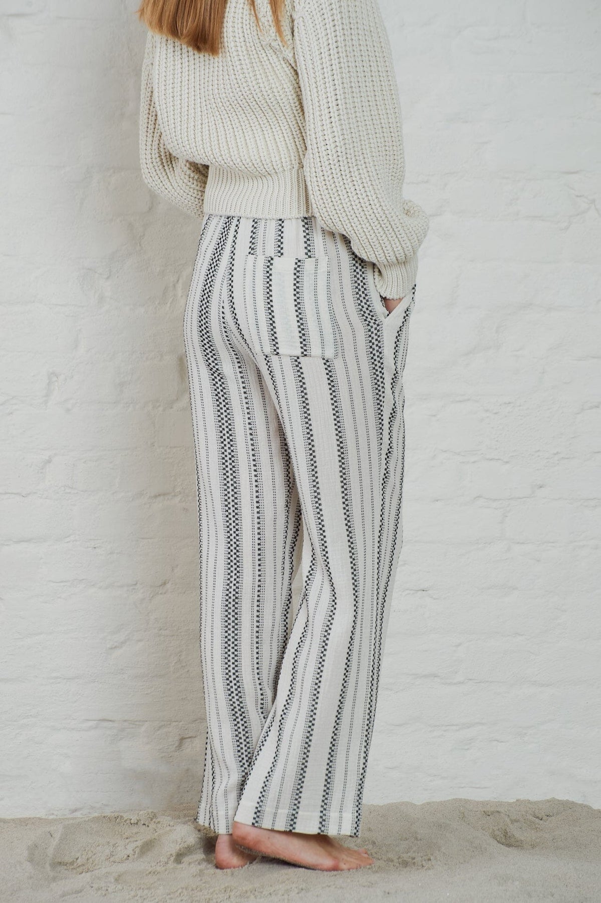 Euston Striped Gauze Pants