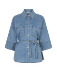 Load image into Gallery viewer, Mia Denim Long Jacket