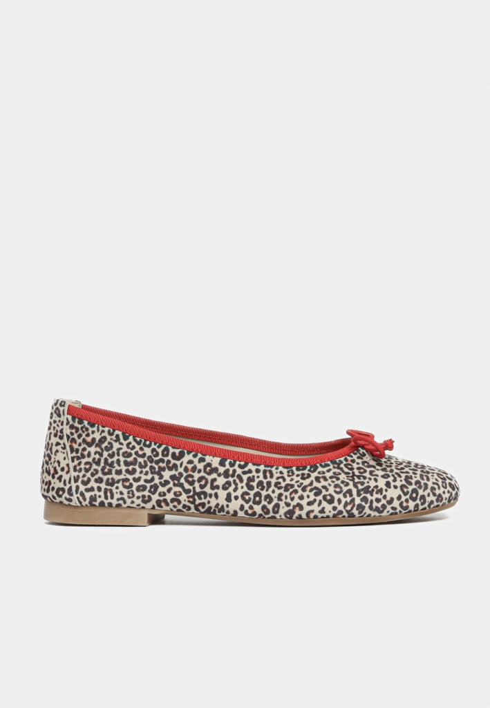 Merle Ballerina Sko Leopard/Red