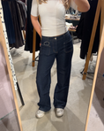 Last inn bilde i gallerivisning, Bootcut Jean - Stretch Flettedetalj
