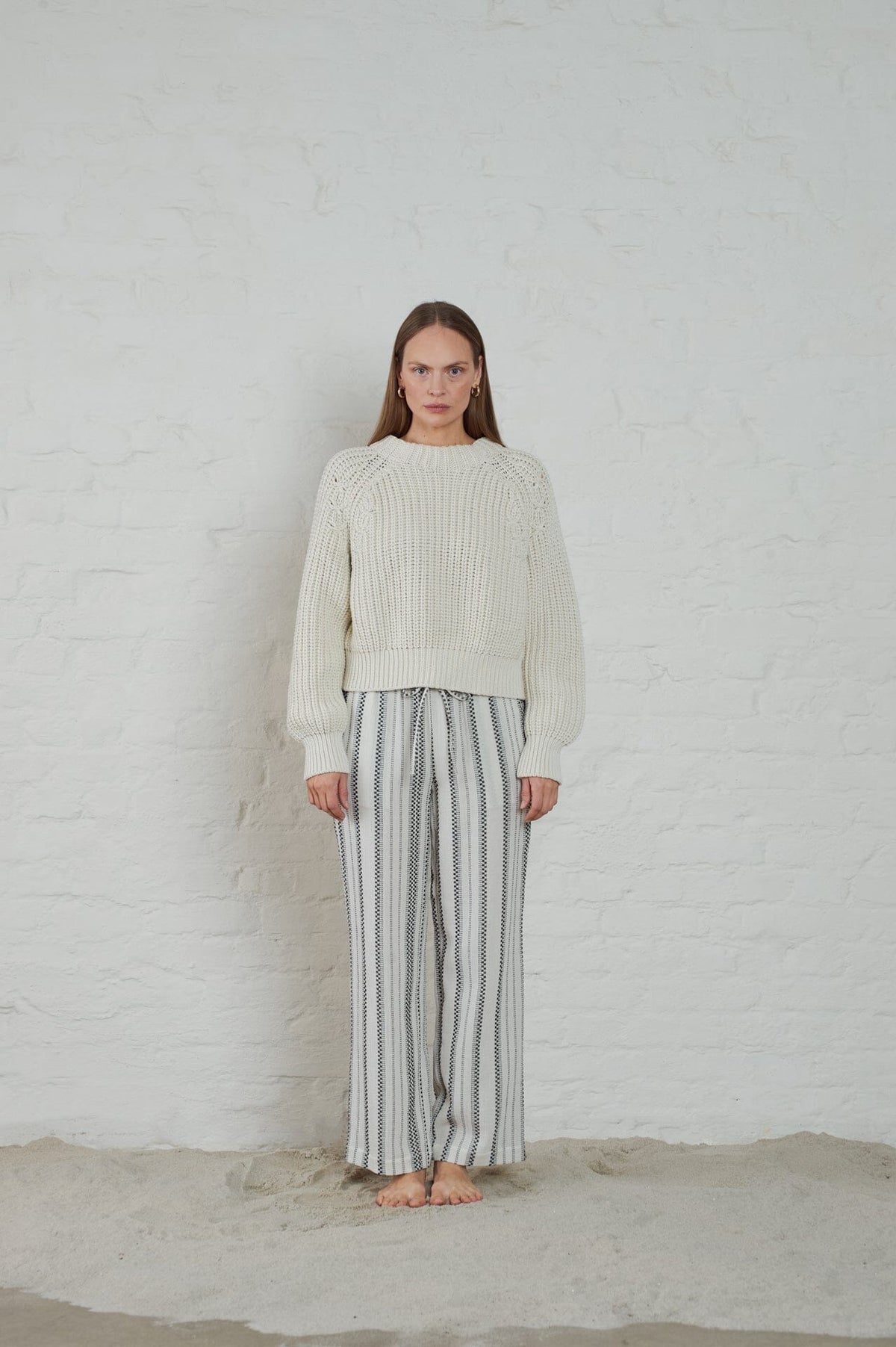 Euston Striped Gauze Pants