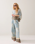 Load image into Gallery viewer, Transparent blouse with beach print