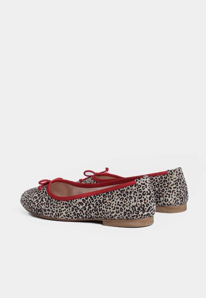 Merle Ballerina Sko Leopard/Red
