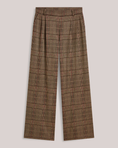 Last inn bilde i gallerivisning, Wide-Leg Trousers in Plaid Jacquard