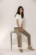 Load image into Gallery viewer, Lina linen Polo Tee