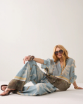 Load image into Gallery viewer, Transparent blouse with beach print