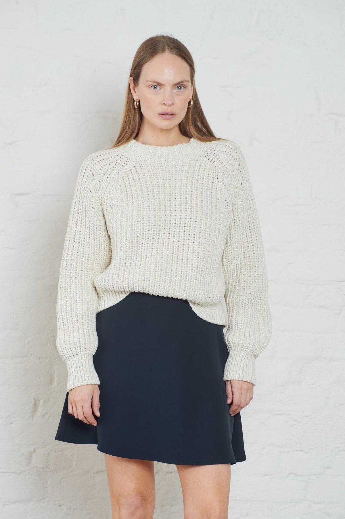 Eloise Crepe Skirt Dk Navy