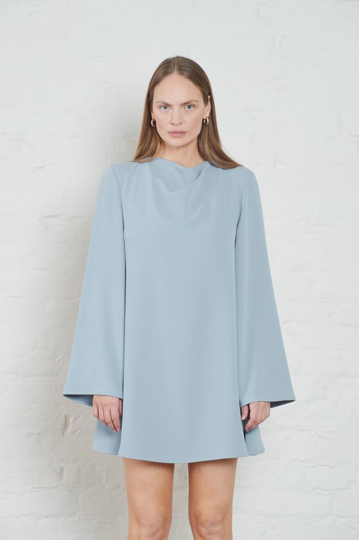 Erin Crepe Dress pale Blue
