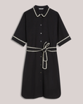 Last inn bilde i gallerivisning, Shirt dress with festoon stitching