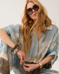 Load image into Gallery viewer, Transparent blouse with beach print