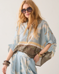 Load image into Gallery viewer, Transparent blouse with beach print