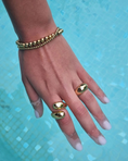 Last inn bilde i gallerivisning, Chunky ring, Steel G