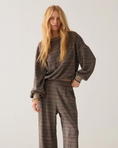 Last inn bilde i gallerivisning, Wide-Leg Trousers in Plaid Jacquard