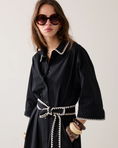 Last inn bilde i gallerivisning, Shirt dress with festoon stitching