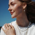 Load image into Gallery viewer, Øreringer, agat, Sandy Beach