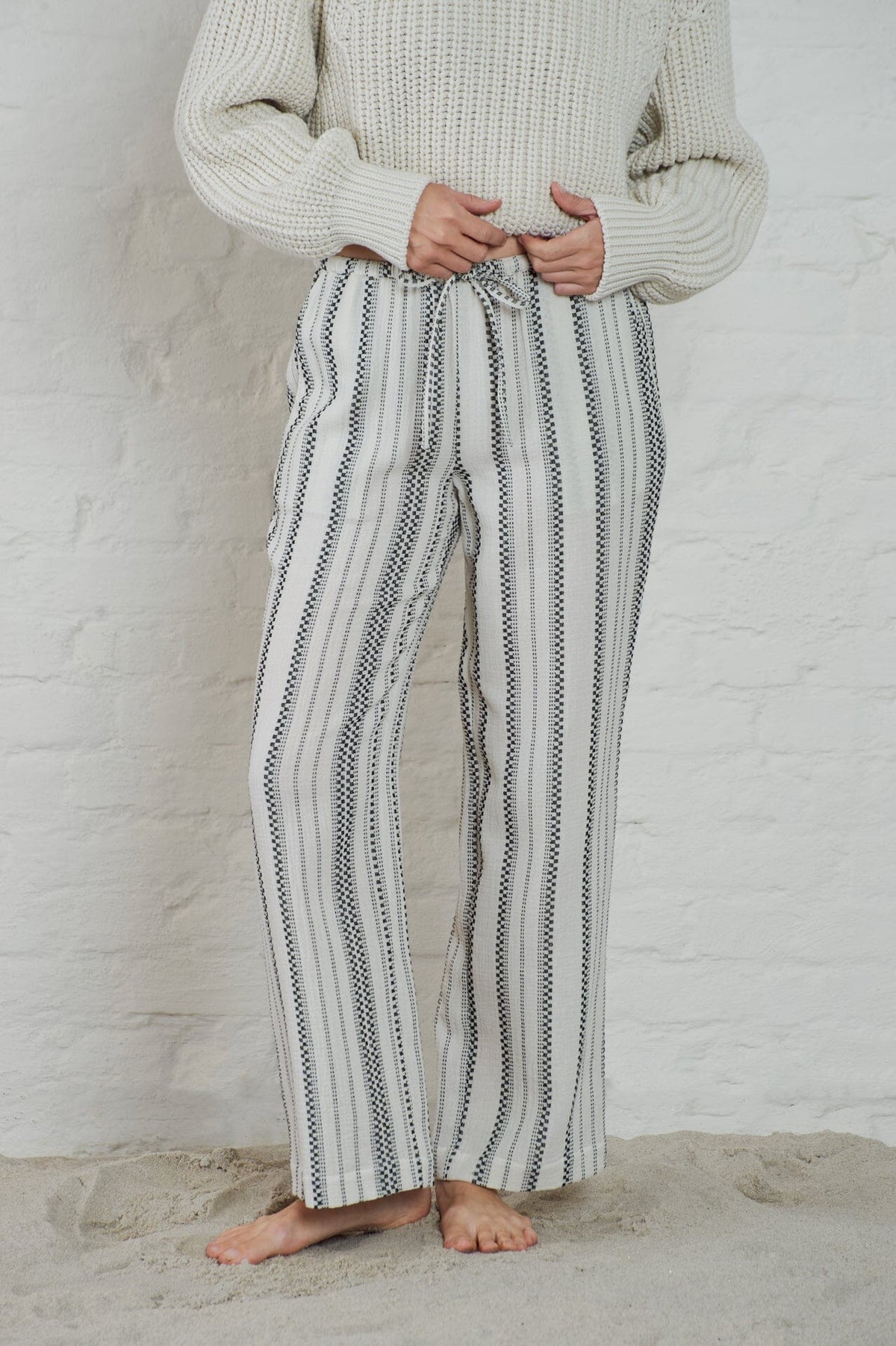Euston Striped Gauze Pants