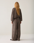Last inn bilde i gallerivisning, Wide-Leg Trousers in Plaid Jacquard