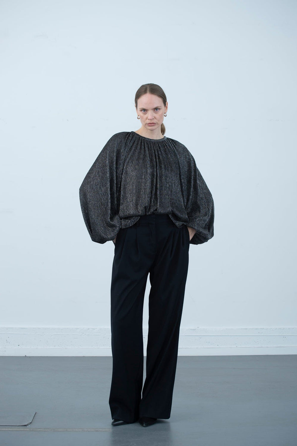 Dahlia Metallic Blouse