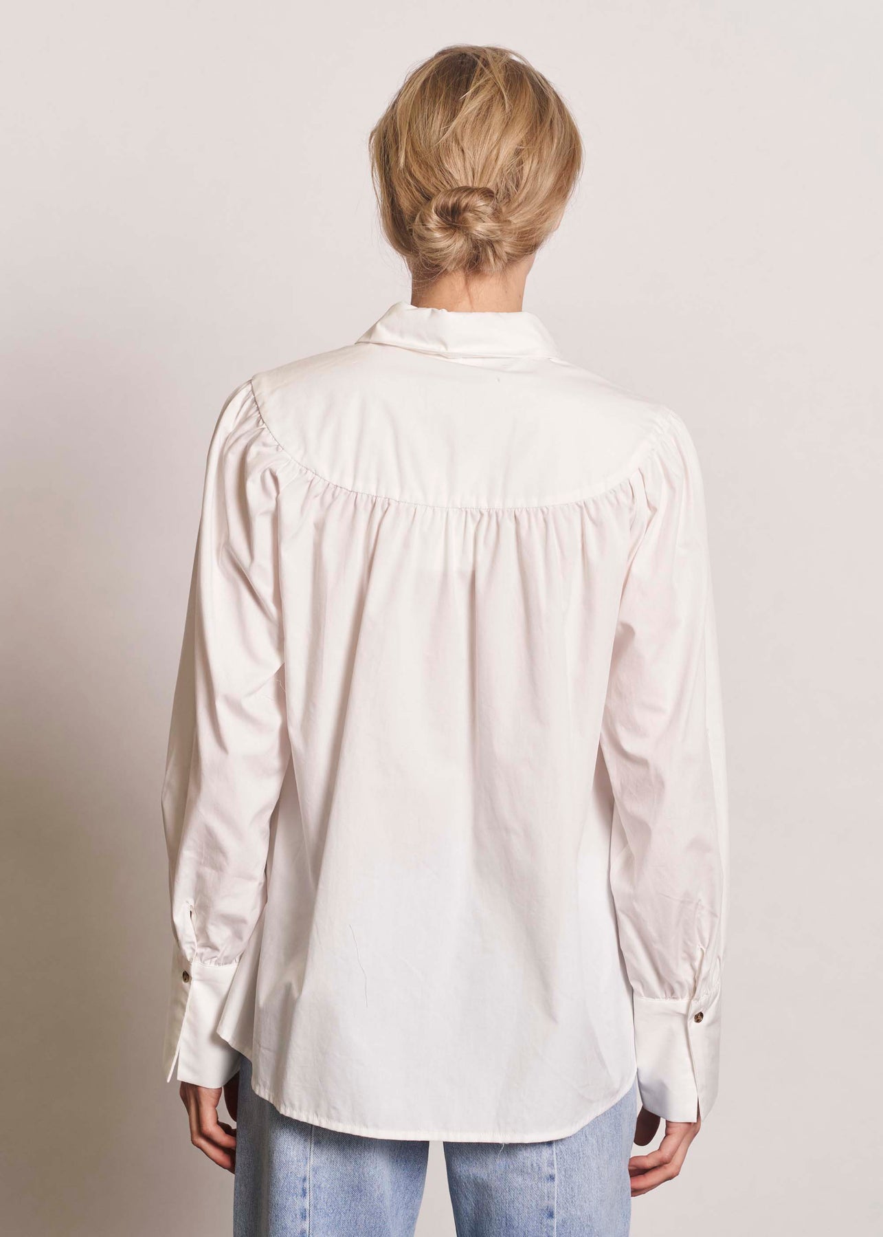 Noah Pleat Shirt White
