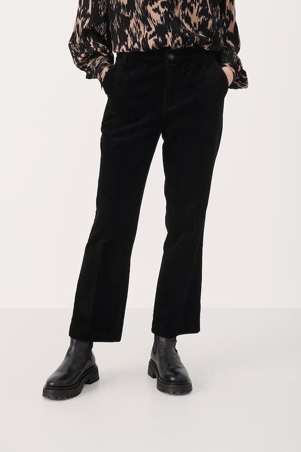 Misha Cropped Pants Black