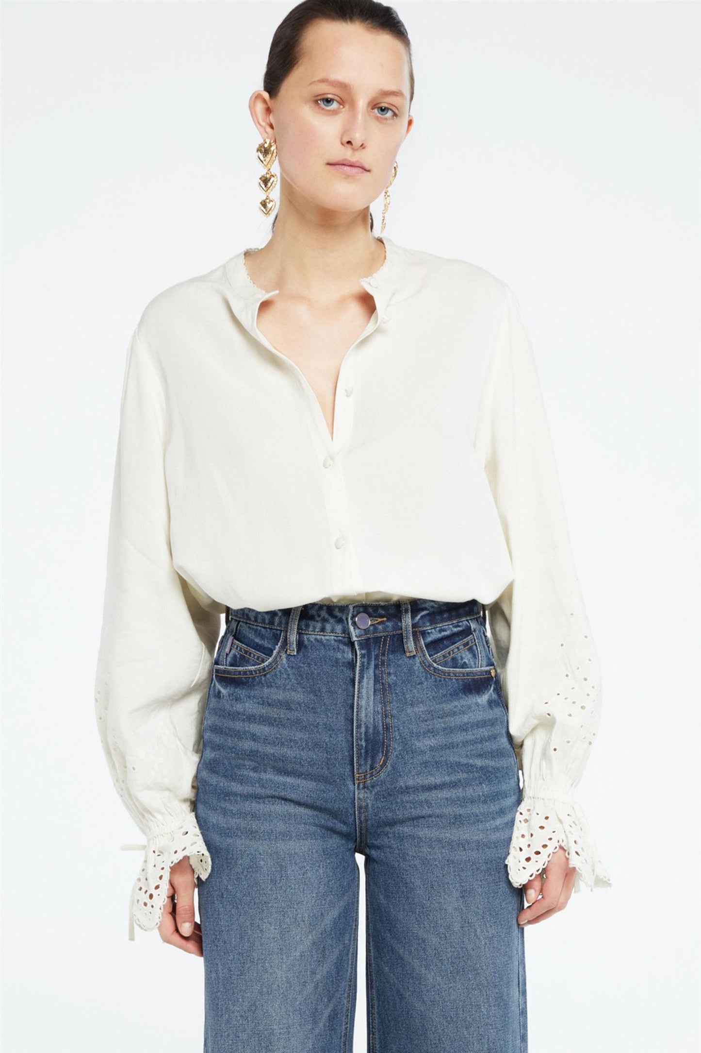 Clarissa Blouse Cream White