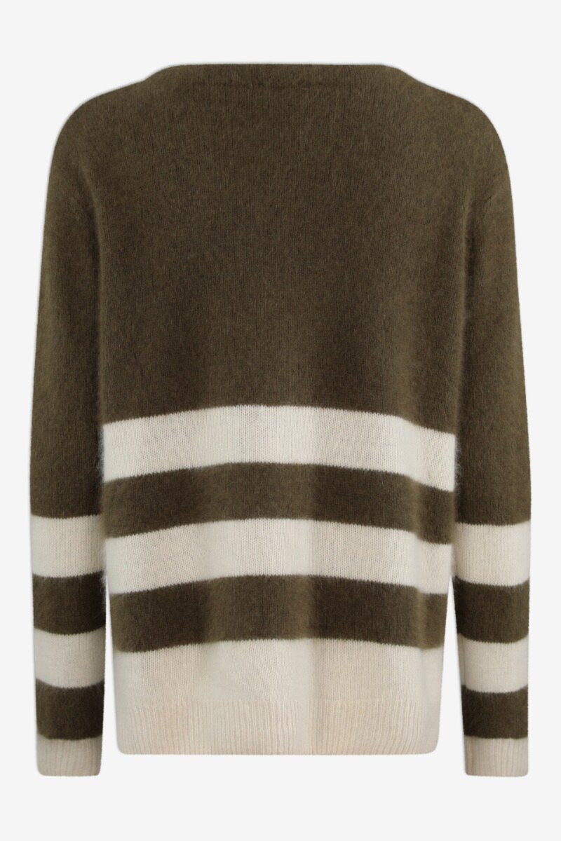 Joie Stripe Army/Off White