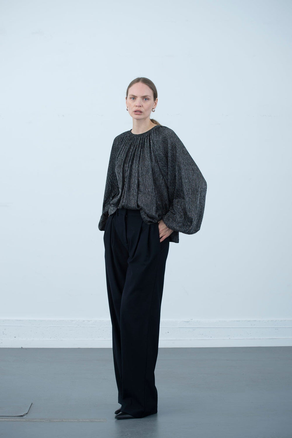 Dahlia Metallic Blouse