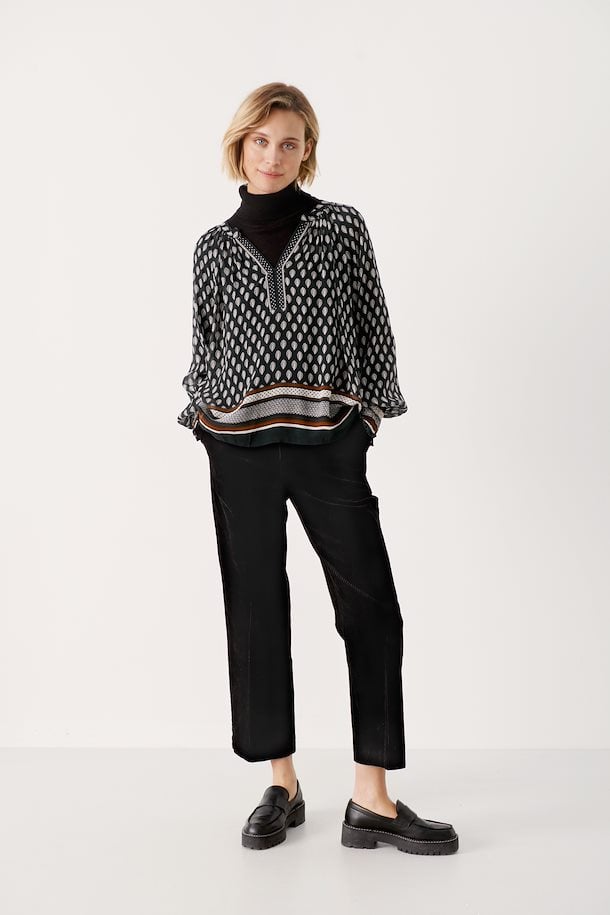 Misha Cropped Pants Black