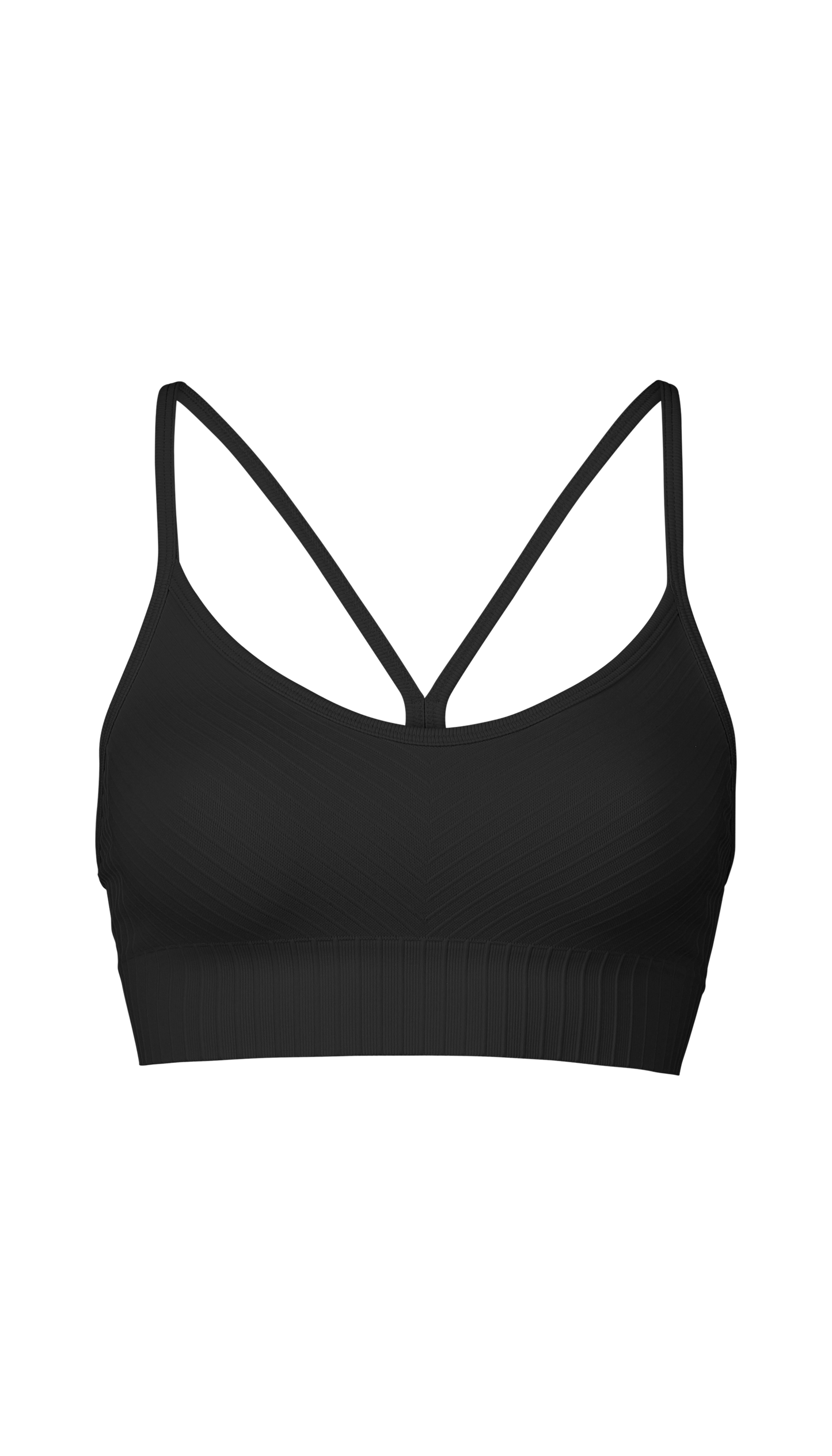 Seamless Graphical Rib Sports Top