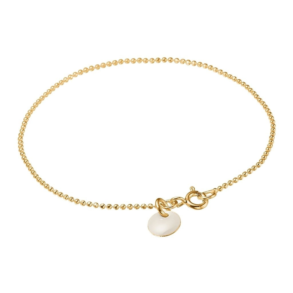 Ball Chain Bracelet White