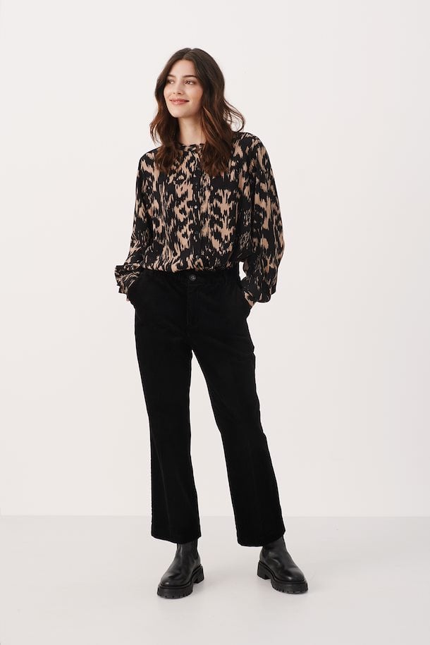 Misha Cropped Pants Black