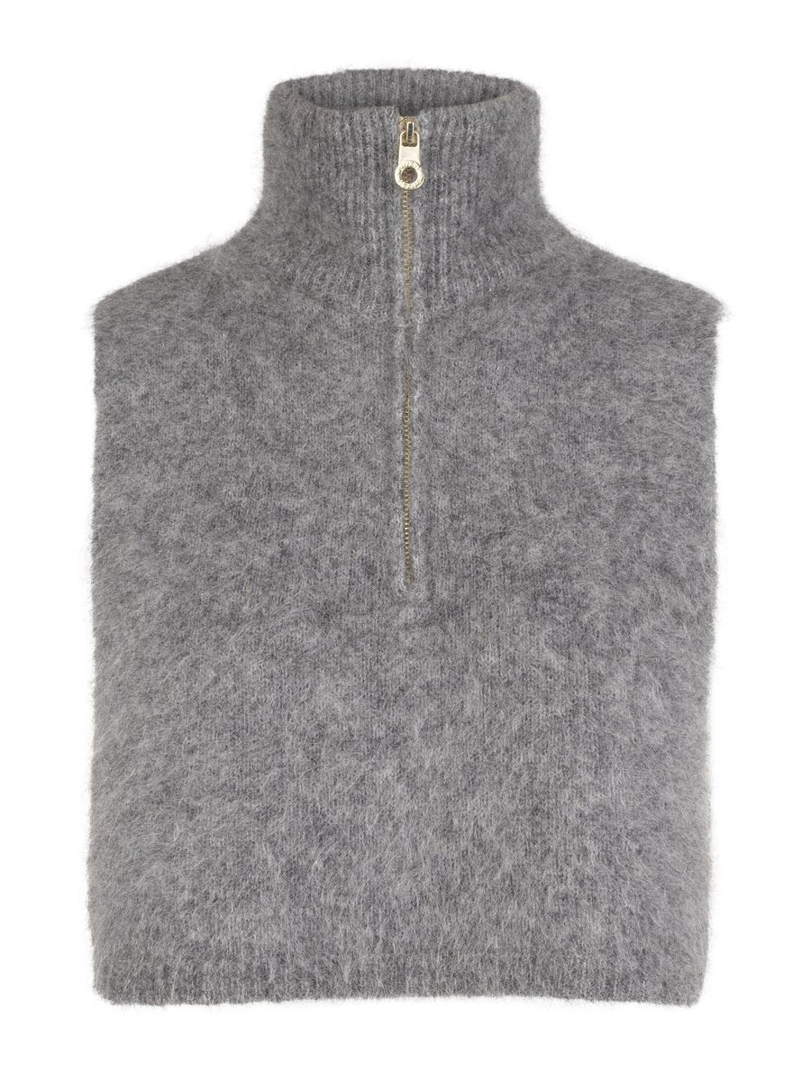 Belinda Chunky High Neck Grey Melange