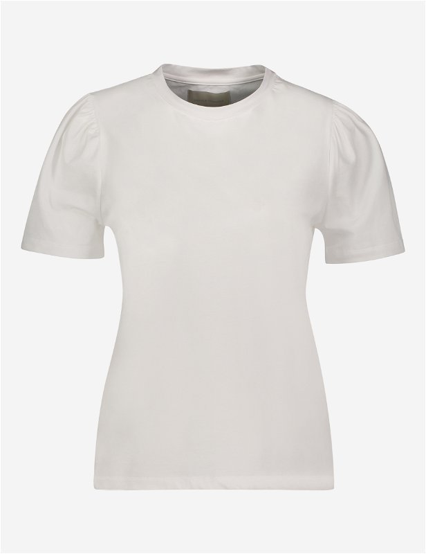 Janine Puff Tee White