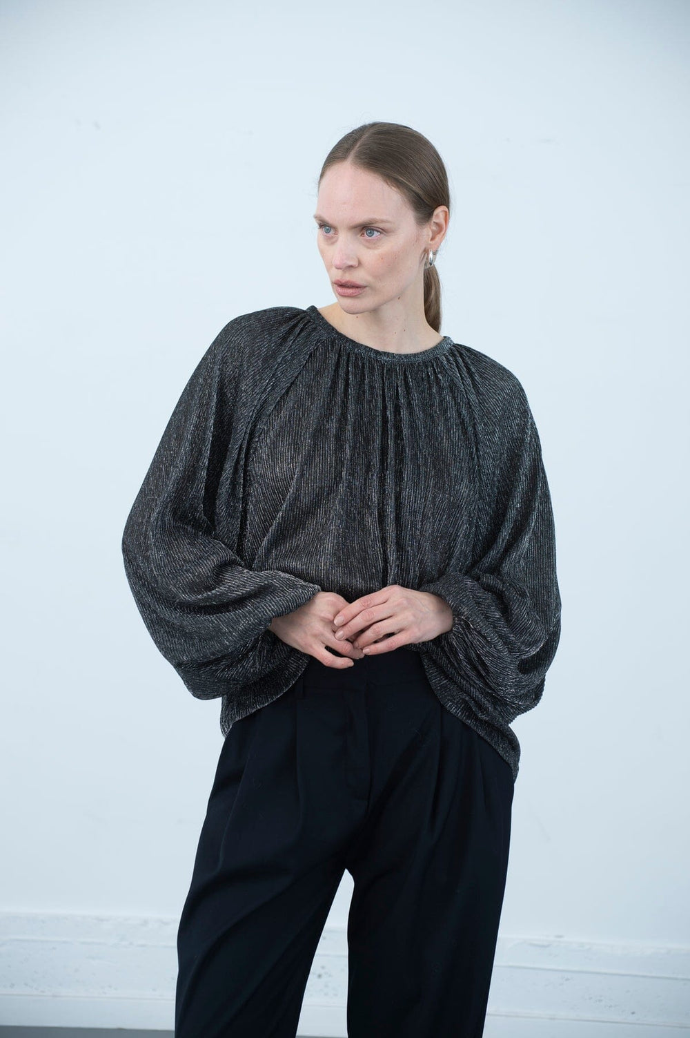 Dahlia Metallic Blouse