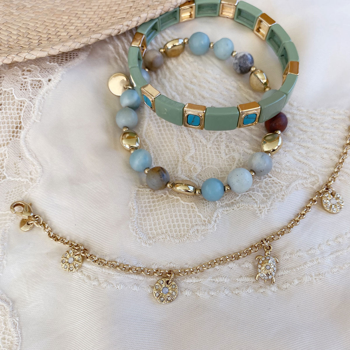 Armbånd, amasonitt, Serenity