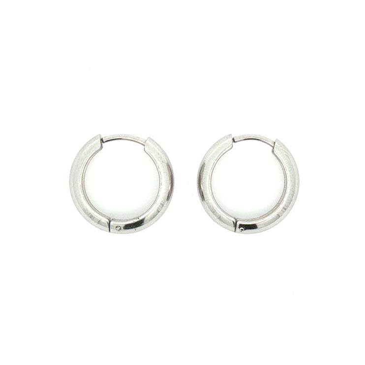 Øreringer,17 mm, Steel Soft