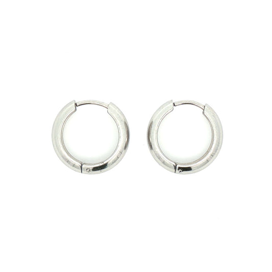 Øreringer,17 mm, Steel Soft