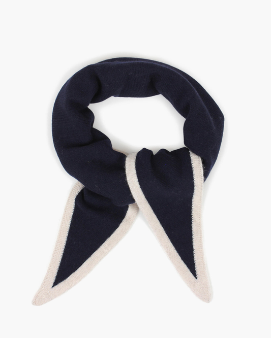 Lara Duo Triangel Skjerf - Marine