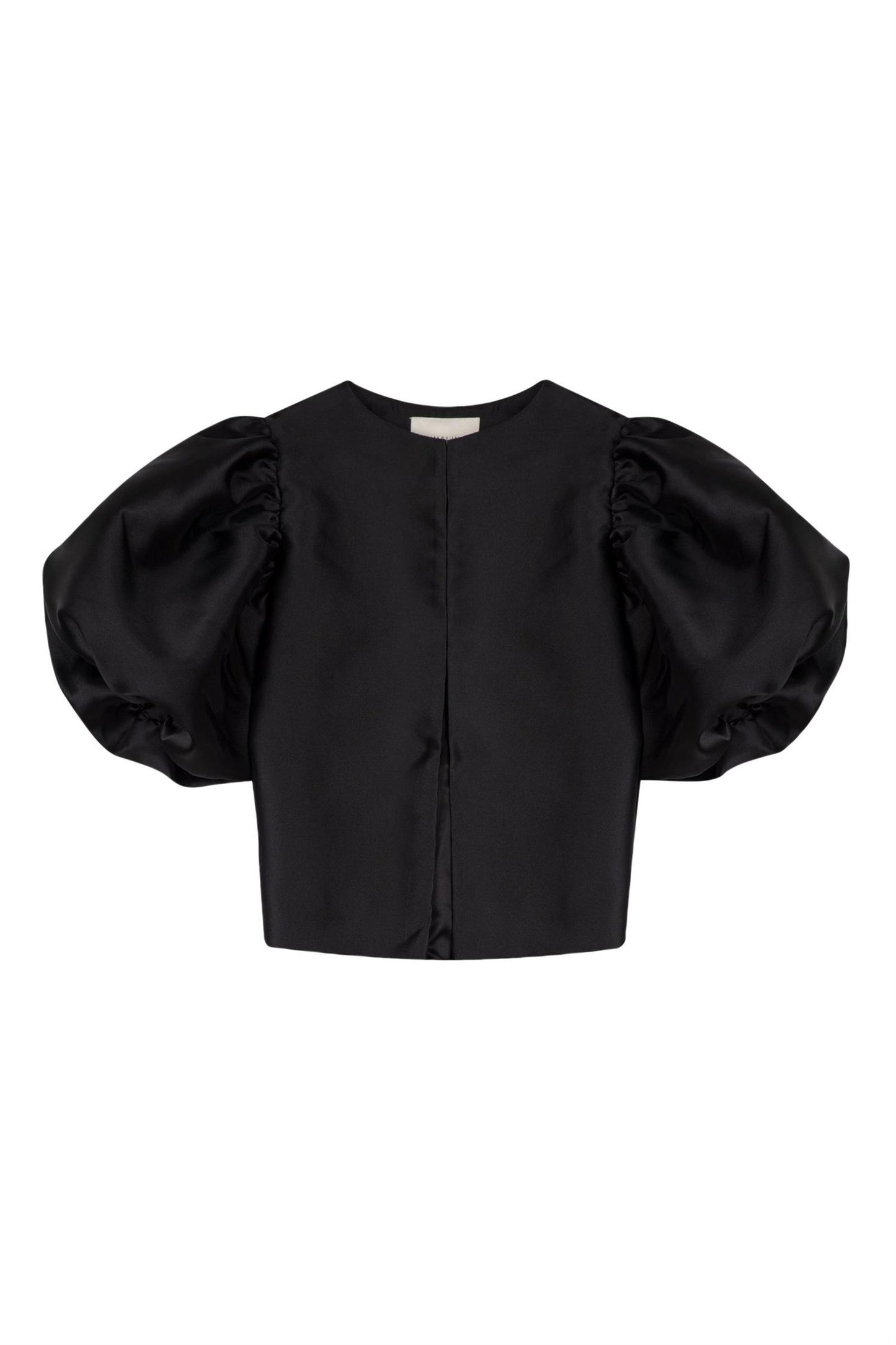 Cleo Pouf Sleeve Blouse Black