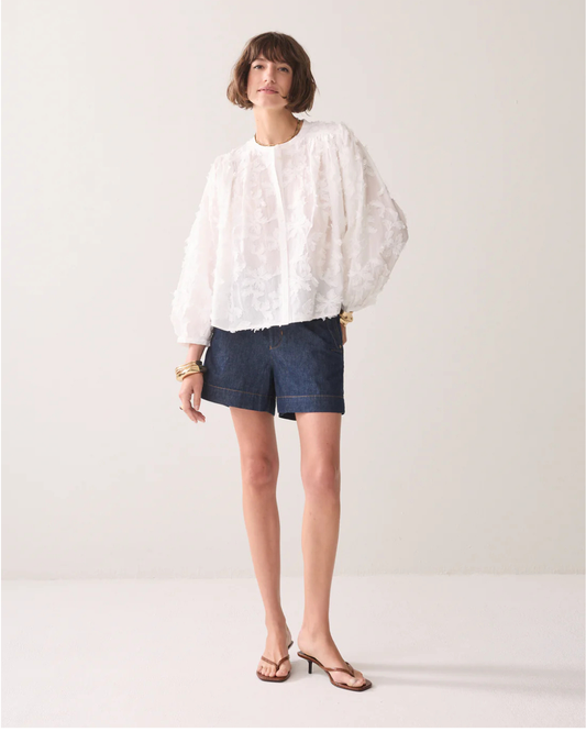 3D cotton blouse