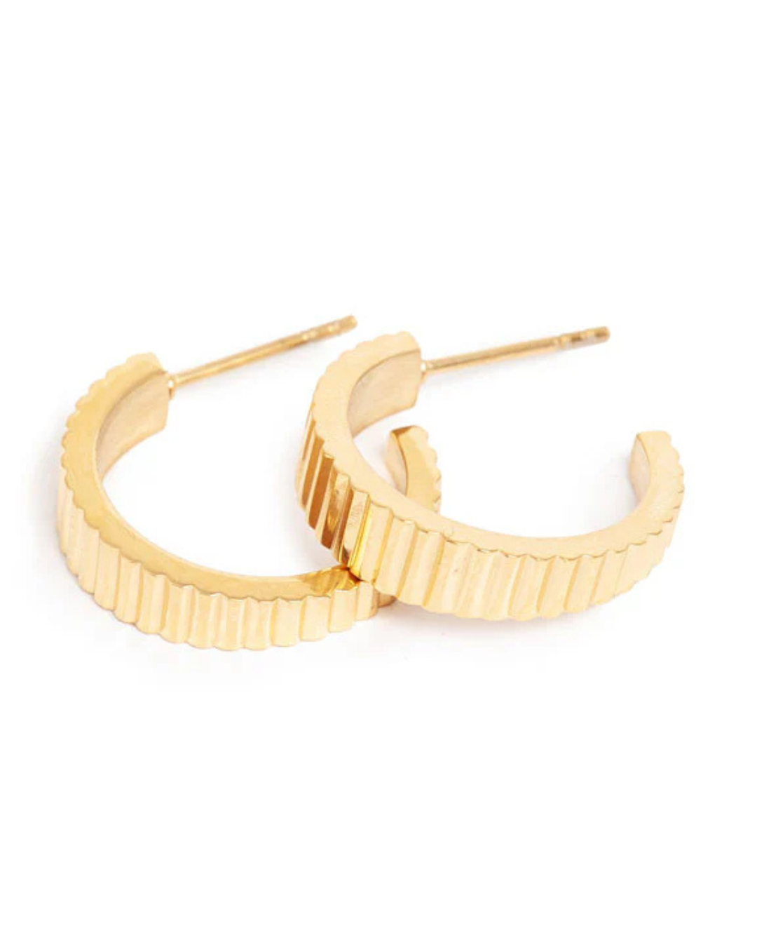 Earrings, Steel Sun G