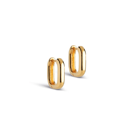 Square Hoops Gold 15 mm