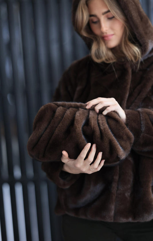 Luxe  Faux Fur Clutch