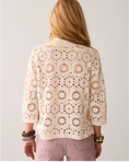 Load image into Gallery viewer, Crocheted cardigan in 100% cotton
