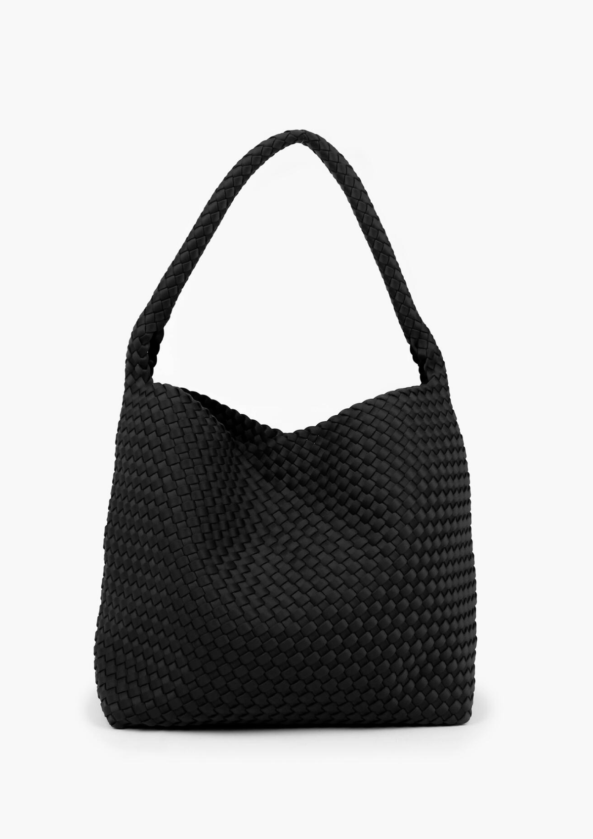 Annabel Neoprene Bucket Bag Large - Sort