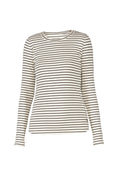 Last inn bilde i gallerivisning, Ditte striped LS rib Tee
