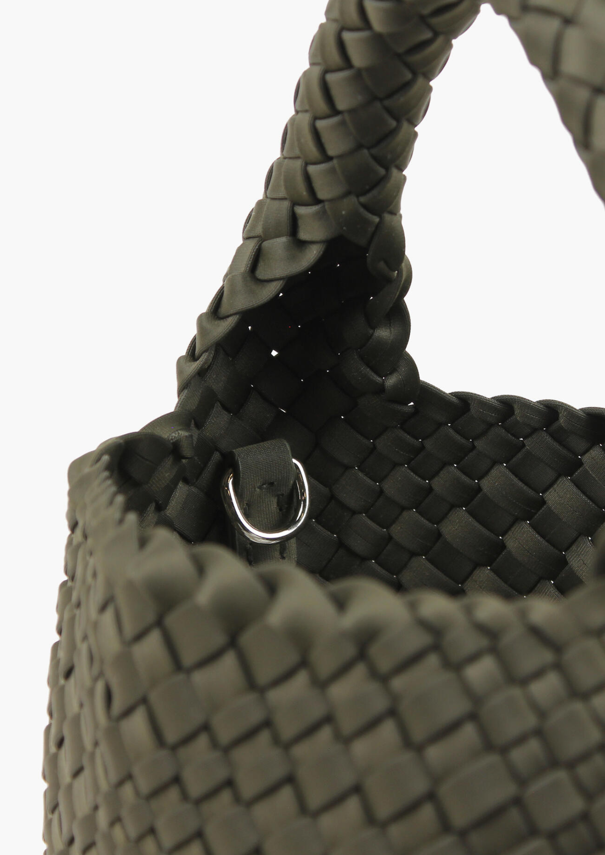 Annabel Neoprene Bucket Bag Small - Mørk Olivengrønn