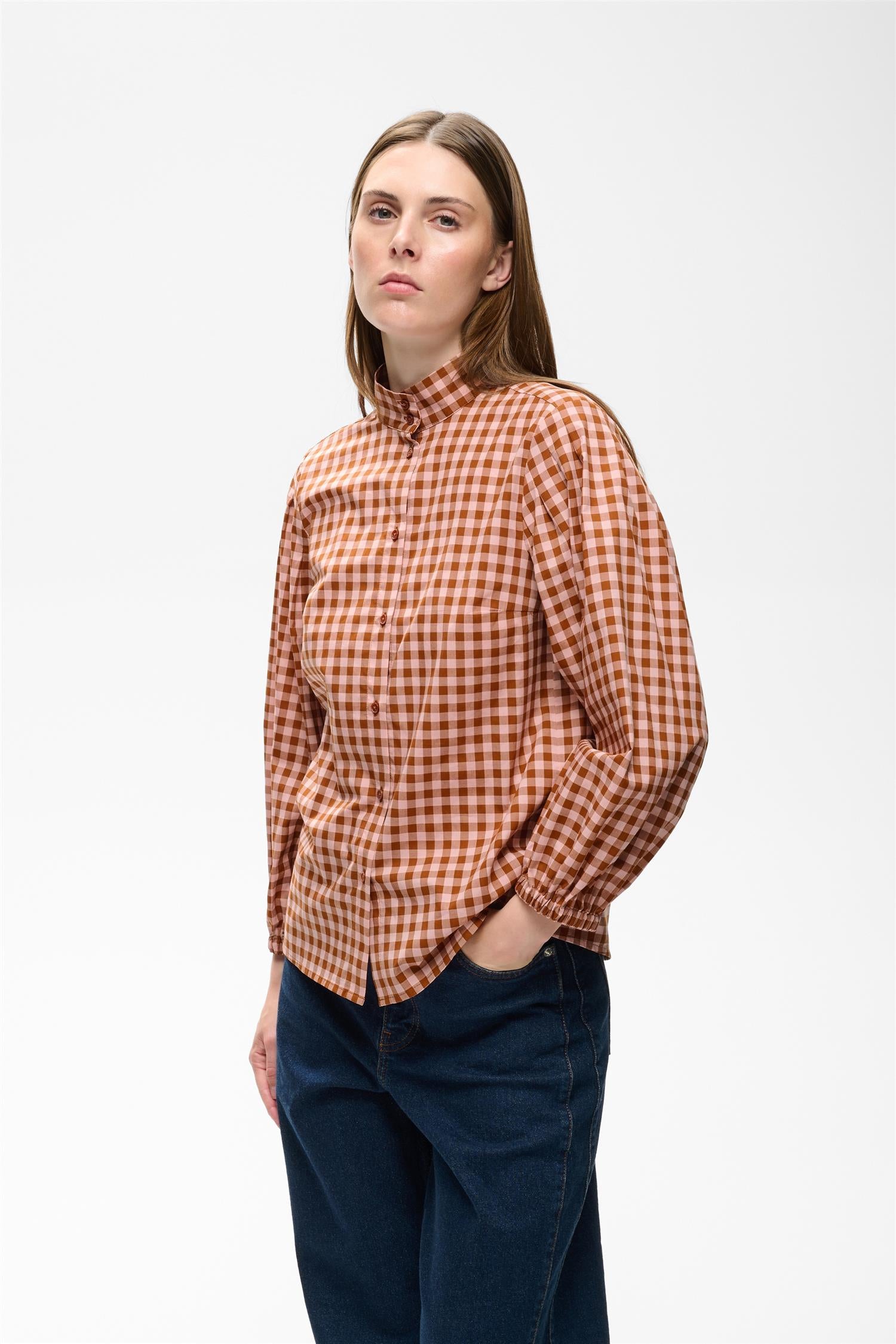 HAIMAIW HIGH NECK SHIRT